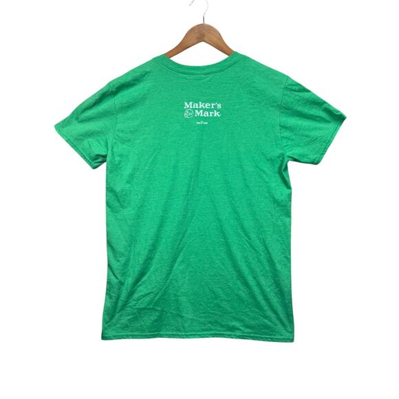 Maker's Mark Bourbon Tee Blantons T Shirt Buffalo Trace Green Alcohol KY sz M - Picture 2 of 4